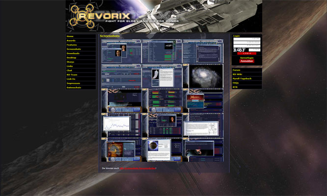 Die Startseite von Revorix