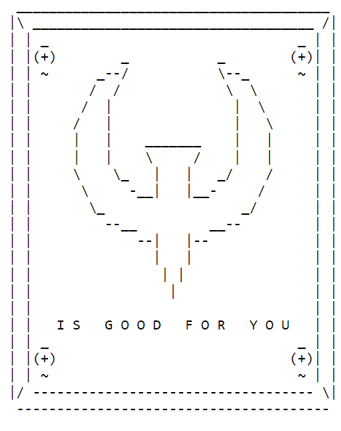 Quake-Logo als ASCII-Grafik