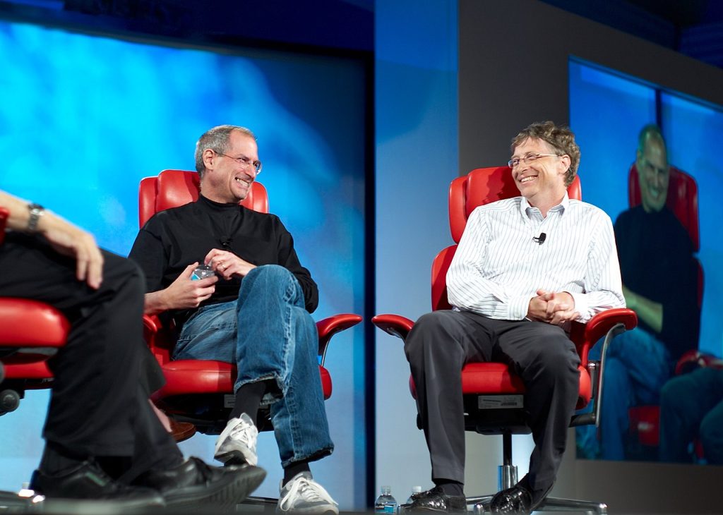 Steve Jobs und Bill Gates 2007